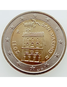 Awers monety San Marino 2 Euro 2011