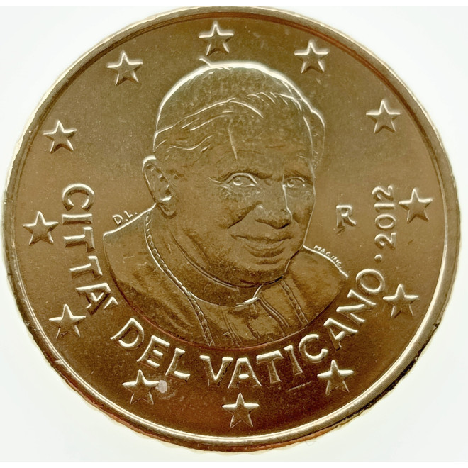 Awers monety Watykan 50 Euro Cent 2012