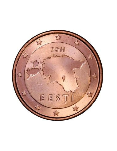 Awers monety Estonia 5 Euro Cent