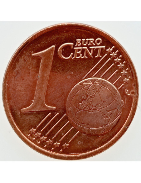 Rewers monety Finlandia 1 Euro Cent 2000 Lew Heraldyczny Herbu Finlandii