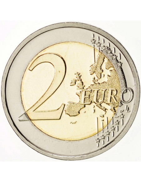 Rewers monety Belgia 2 euro 2012 10lecie banknotów i monet euro Belgia