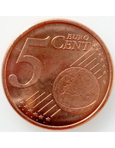 Awers monety Hiszpania 5 Euro Cent 2015 2