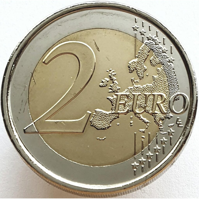 Rewers monety Belgia 2 euro 2011 100lecie Międzynarodowego Dnia Kobiet