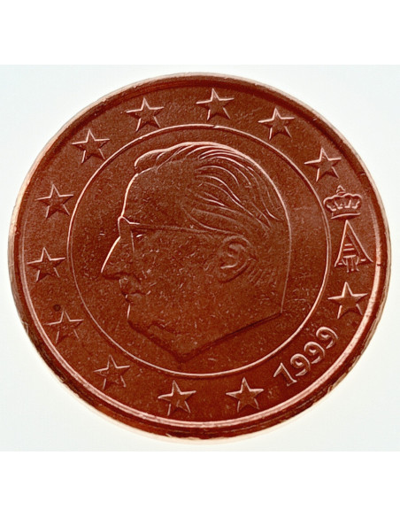 Awers monety Belgia 1 Euro Cent 1999 Albert II