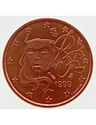 Awers monety Francja 1 Euro Cent 1999