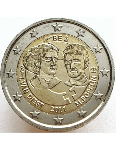 Awers monety 2 euro 2011 100lecie Międzynarodowego Dnia Kobiet