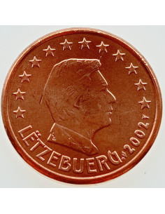 Awers monety Luksemburg 1 Euro Cent 2002