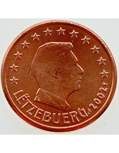 Awers monety Luksemburg 1 Euro Cent 2002