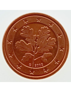 Awers monety Niemcy 1 Euro Cent 2002
