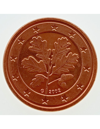 Awers monety Niemcy 1 Euro Cent 2002