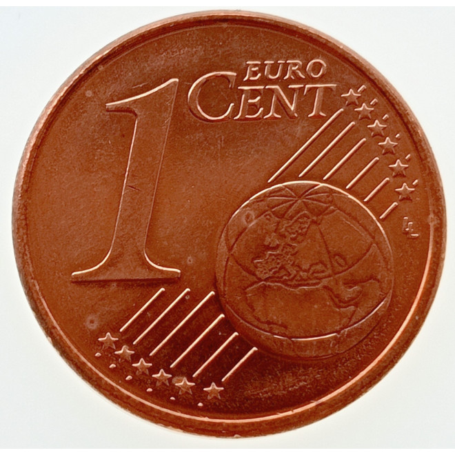 Rewers monety Niemcy 1 Euro Cent 2002