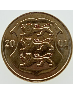 Awers monety Estonia 1 Korona 2001