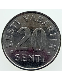 Awers monety Estonia 20 Senti 2004 2