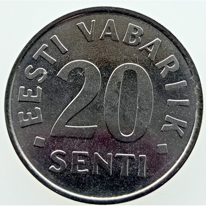 Rewers monety Estonia 20 Senti 2004