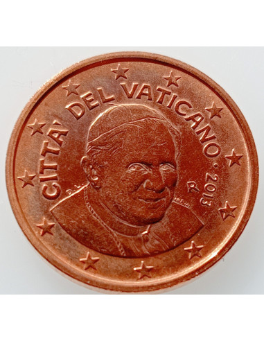 Awers monety Watykan 2 Euro Cent 2013