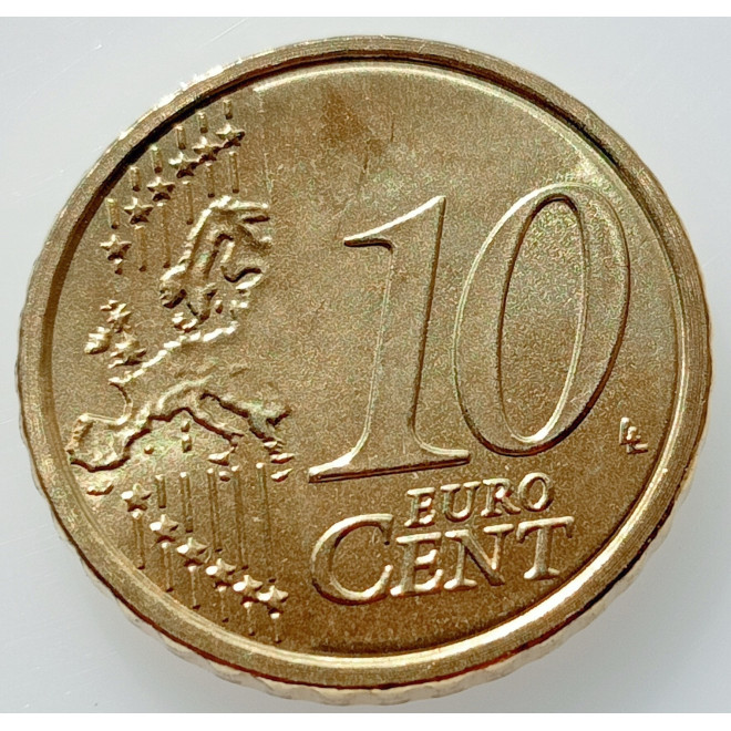 Rewers monety Watykan 10 Euro Cent 2013