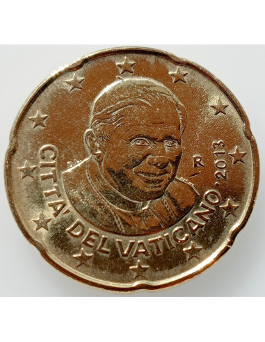 Awers monety Watykan 20 Euro Cent 2013