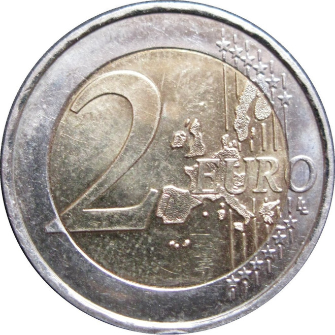 Rewers monety Belgia 2 euro 2006 Atomium symbol Brukseli
