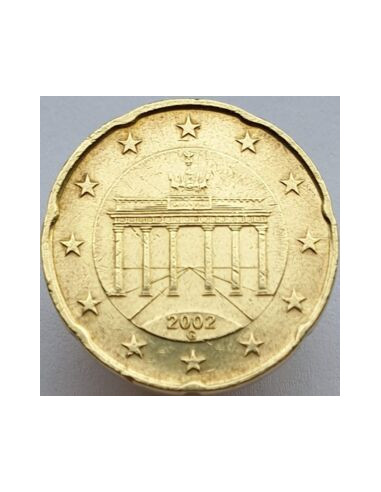 Awers monety Niemcy 20 Euro Cent 2002