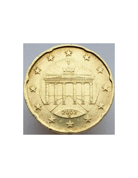 Awers monety Niemcy 20 Euro Cent 2002