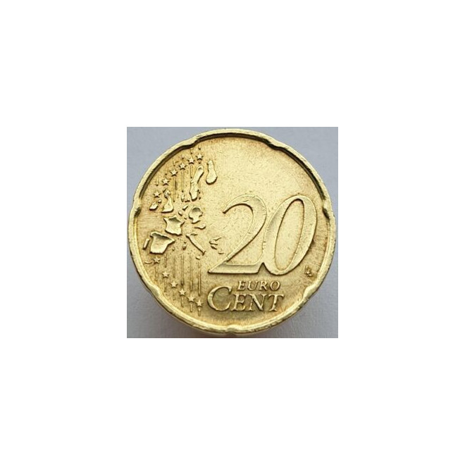 Rewers monety Niemcy 20 Euro Cent 2002