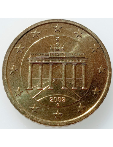 Awers monety Niemcy 10 Euro Cent 2003