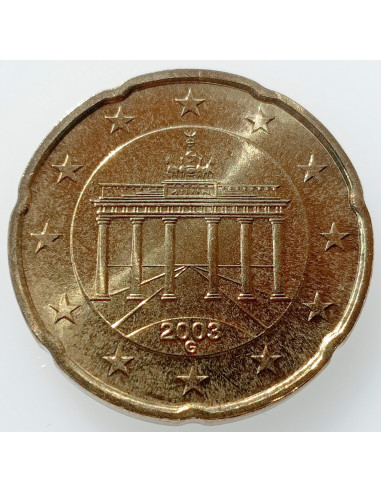 Awers monety Niemcy 20 Euro Cent 2003