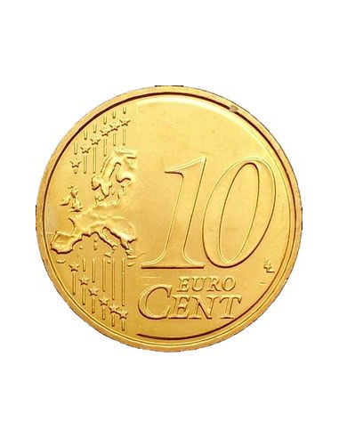 Awers monety 10 Euro Cent 2008