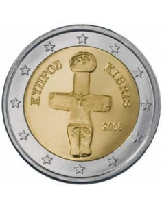 Awers monety Cypr 2 euro 2008