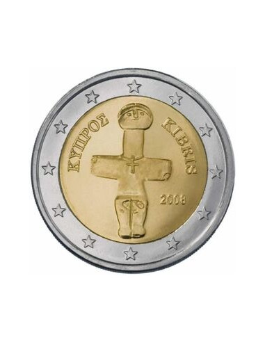 Awers monety Cypr 2 euro 2008