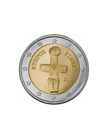 Awers monety Cypr 2 euro 2008