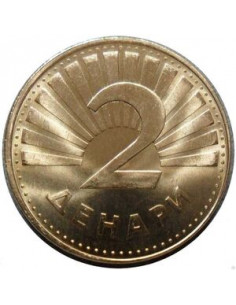 Awers monety Macedonia Północna 2 Denary 2022 2