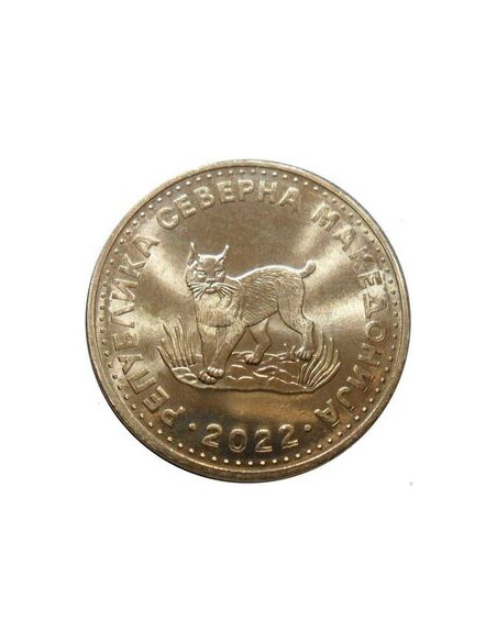 Awers monety Macedonia Północna 5 Denary 2022