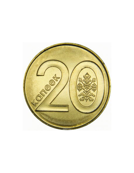 Rewers monety Białoruś 20 Kopiejek 2009