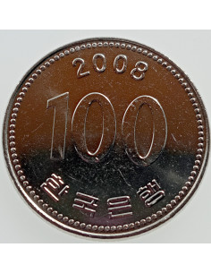 Awers monety Korea Południowa 100 Won 2008 2