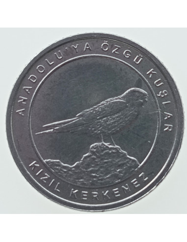 Awers monety Turcja 1 Kurusz 2020 Kuropatwa Chukar.
