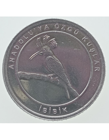 Awers monety Turcja 1 Kurusz 2020 Dudek euroazjatycki