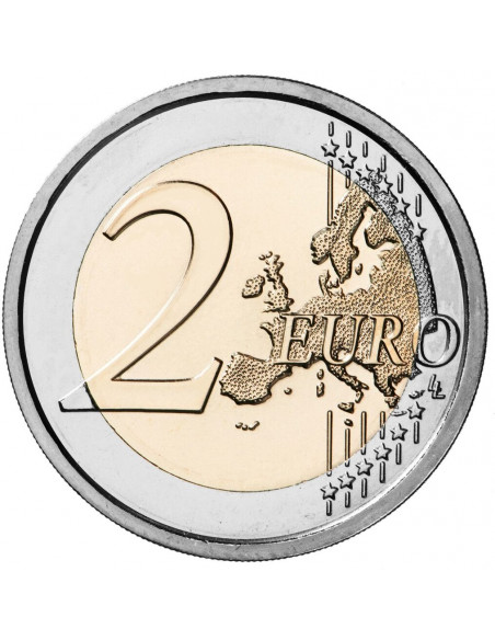 Rewers monety Estonia 2 euro 2020 200lecie pierwszej wyprawy antarktycznej