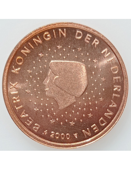 Awers monety Holandia 2 Euro Centy 2000