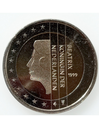 Awers monety Holandia 2 Euro 2000