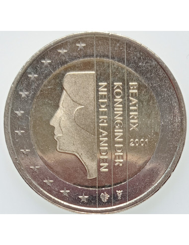 Awers monety Holandia 2 Euro 2001