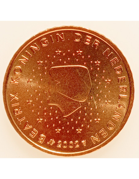 Awers monety Holandia 2 Euro Centy 2002