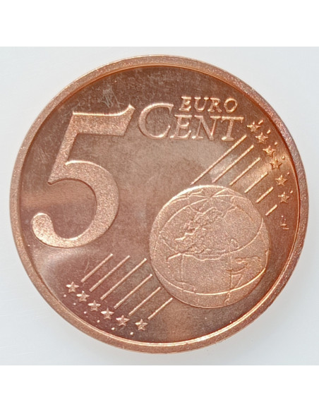 Rewers monety Holandia 5 Euro Centy 2002