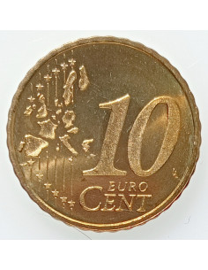 Awers monety Holandia 10 Euro Centy 2002 2