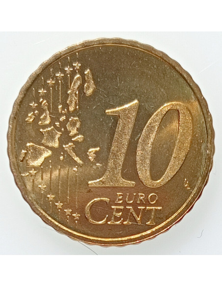 Rewers monety Holandia 10 Euro Centy 2002