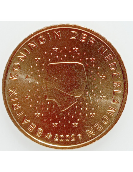 Awers monety Holandia 10 Euro Centy 2002
