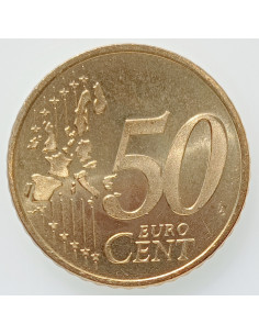 Awers monety Holandia 50 Euro Centy 2002 2
