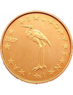 Awers monety Słowenia 1 Euro Cent 2007