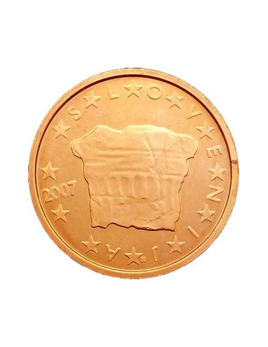 Awers monety Słowenia 2 Euro Cent 2007