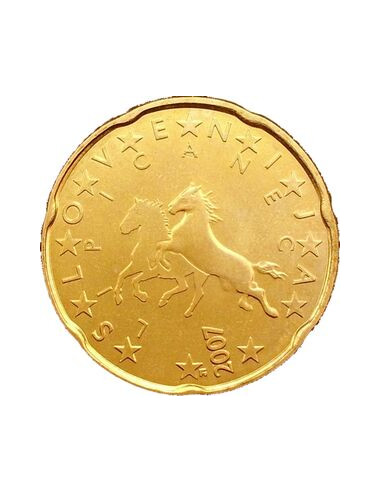 Awers monety Słowenia 20 Euro Cent 2007